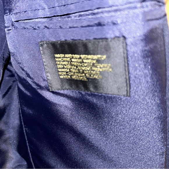 Reed ST James men’s blazer suit, jacket coat navy blue size 42L with gold - Picture 5 of 8